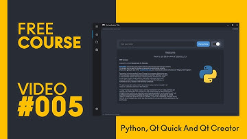 PYTHON and QT QUICK - Creating Left Menu Button  - [MODERN GUI] - #Video005