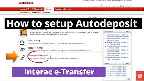 How to setup etransfer autodeposit - 2022 | Scotiabank | interac e-transfer autodeposit