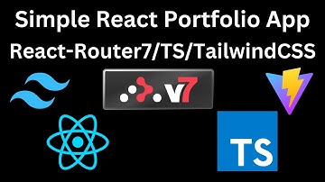 How to Set up React Portfolio Project with React Router v7 & TypeScript & TailwindCSS v4 using Vite