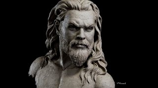 Sculpting Aquaman in Waterbased Clay