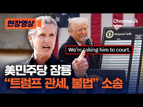 주 정부 최초…캘리포니아 <strong>주지사</strong> &amp;quot;트럼프 관세에 소송&amp;quot; [현장영상] / 채널A