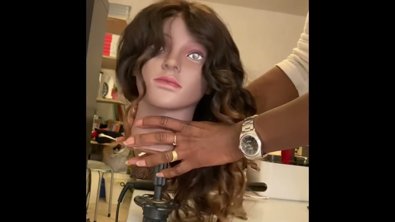 Parrucca di capelli veri remy colore castano sfumato Capelli XL Extension di qualità Superiore