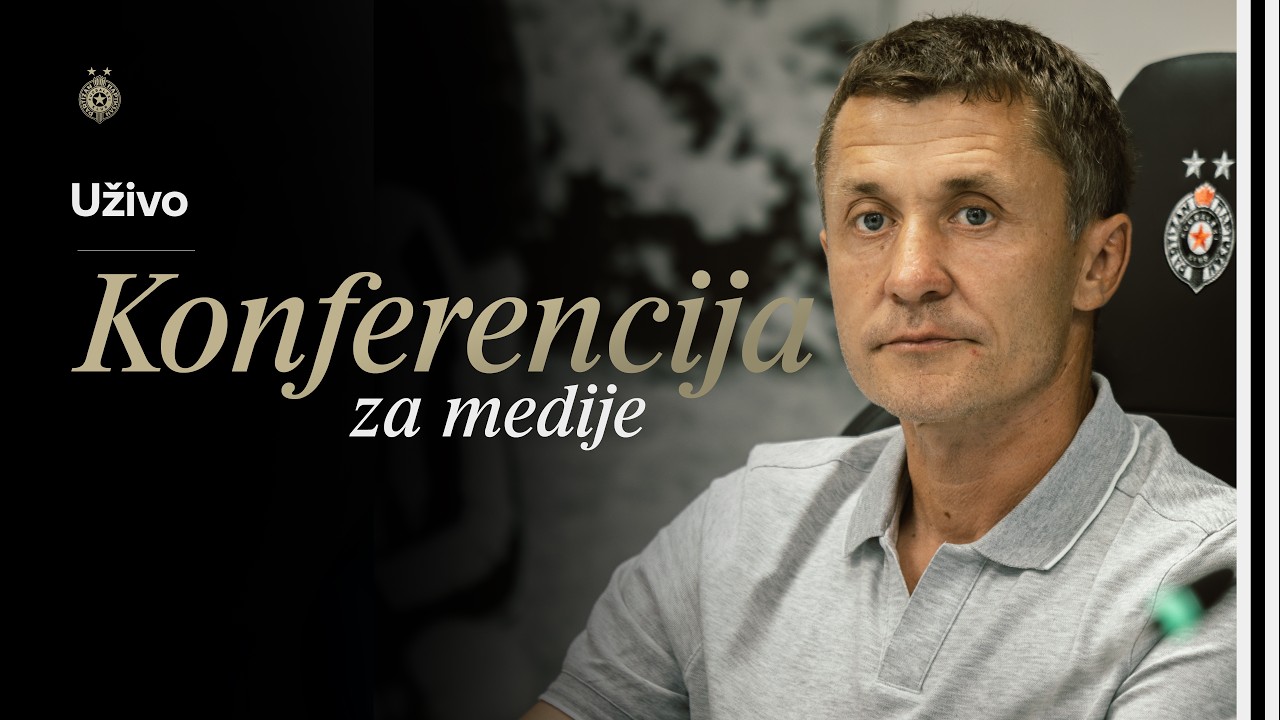 Konferencija za medije nakon meča FK Partizan - FC Tobol