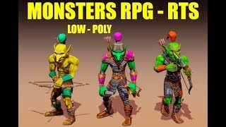 Goblin 3D Model for Unity3D animation low poly