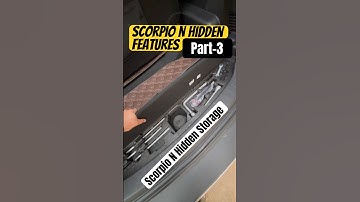 Scorpio N Hidden Features Part-3 ✅| Hidden Storage #scorpion #mahindra