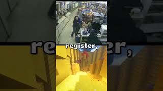 Dramatic armed robbery caught on camera