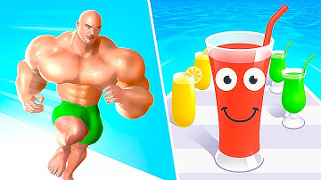 Juice Run vs Muscle Rush - All Levels Gameplay Android, IOS - NEW Update Levels!