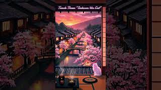 Rainy Kyoto Rooftop Tea House 🫖 Sunset Jazz 🌸 #jazzmusic #ambientjazz #kyoto #4k  #relaxingmusic