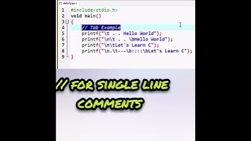 SingleLine and multiline comments in C programming #cprogramming #cshorts #learnc #learncprogramming