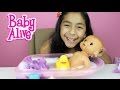 Baby alive doll bath time doll review and play b2cutecupcakes