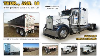 Truck and trailer auction | January 18, 2018 | Purple Wave