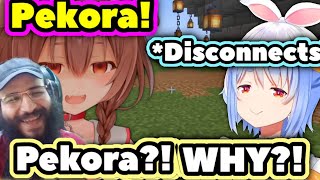 Reaction Korone Absolutely Panics When Pekora Trolls Her Holo Master