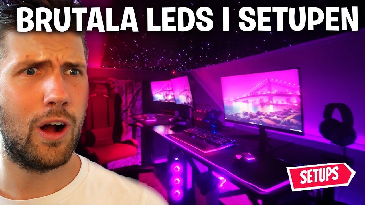 HAN HAR BYGGT EN STJÄRNHIMMEL I SIN GAMING SETUP!? *REAGERAR PÅ ERA ...