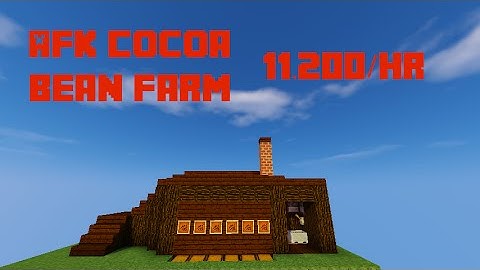 MINECRAFT | Fully AFKable Cocoa Bean Farm (11,200/hr)