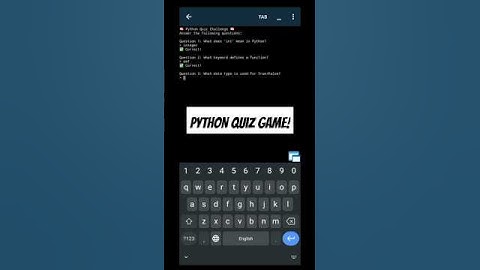 I built this Python quiz game in 30 mins using my phone! — here’s how (beginner project) #coding
