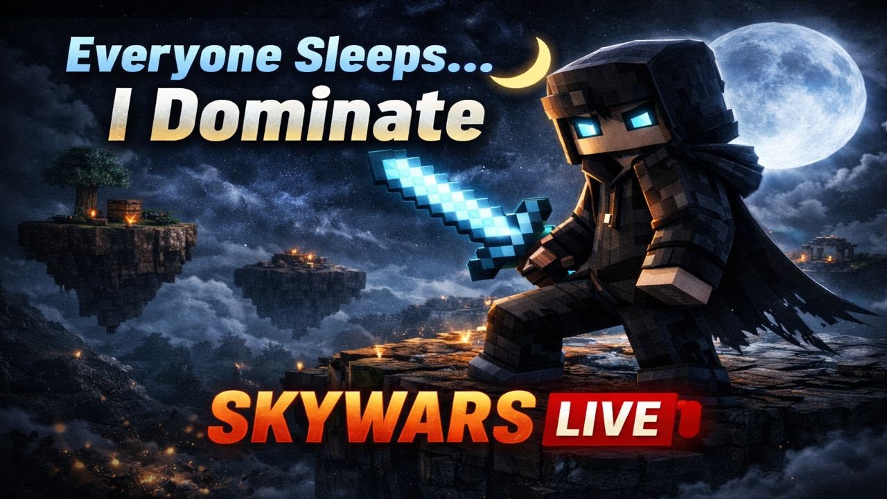 Everyone Sleeps… I Dominate 🌙 | SkyWars LIVE