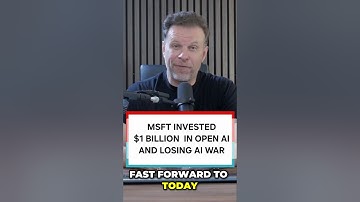 Microsoft investeert $1 miljard in Open AI en verliest AI-oorlog #shorts