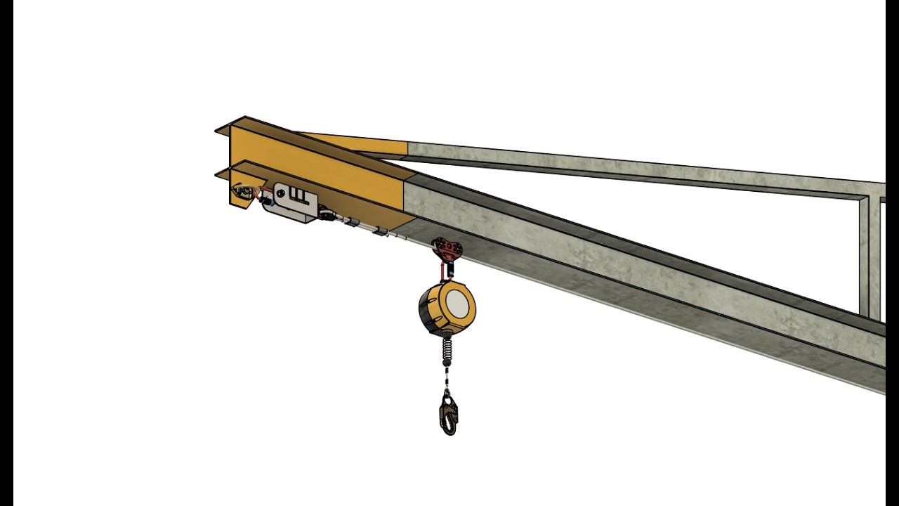 Horizontal Lifeline Installation for Truck Loading Areas  Fall Protection System with Shock Absorber