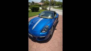This color should be illegal. 💙Thanks to @cybertochrome 🏁#Porsche #Boxster #AutoHound #FYP #ForYou