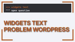 Wordpress: How to change text of a widget depend on condition