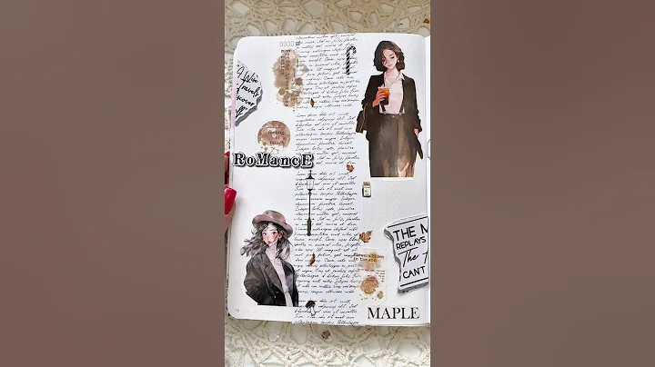 ASMR | journal with me ✨ #asmr #journaling #journal #scrapbooking #scrapbook #inspiration #shorts