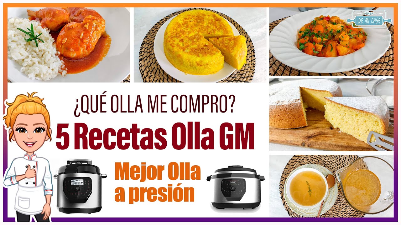 ¿Qué Olla Comprar? 🤔 5 RECETAS con la Olla GM Modelo H 🥰 Mejor Olla de Presión Eléctrica