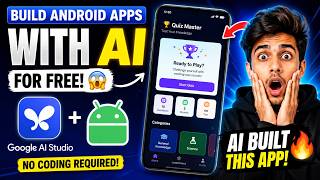 Build Android Apps with AI for FREE! #GoogleAIStudio #AndroidApp #AI #AppDevelopment #NoCode #aitool