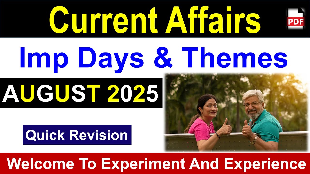 August 2025 Important Days & Themes 