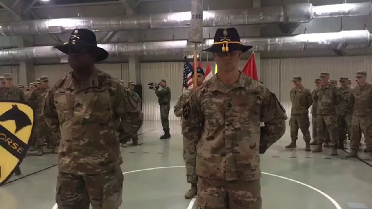 2-5 CAV, Arrival Ceremony M.K. Air Base, Romania