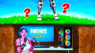 J’ai CONSTRUIT un SETUP GAMING SECRET pour TRICHER à CACHE-CACHE sur Fortnite !