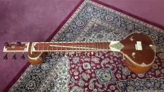 best sitar tuning video ever -- c# major 440hz (with sympathetic strings)