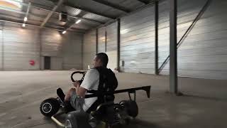 Drifting Battle Aero Kart in Warehouse #drift #drifting #electric #fullsend #angle #battleaero