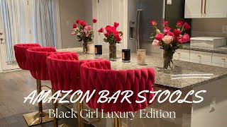Amazon Home Finds  Pink Bar Stools