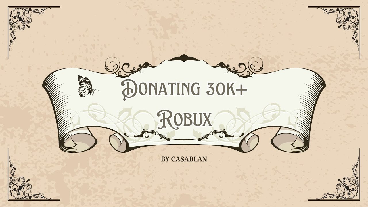 Me casually dropping 30k+ robux - YouTube