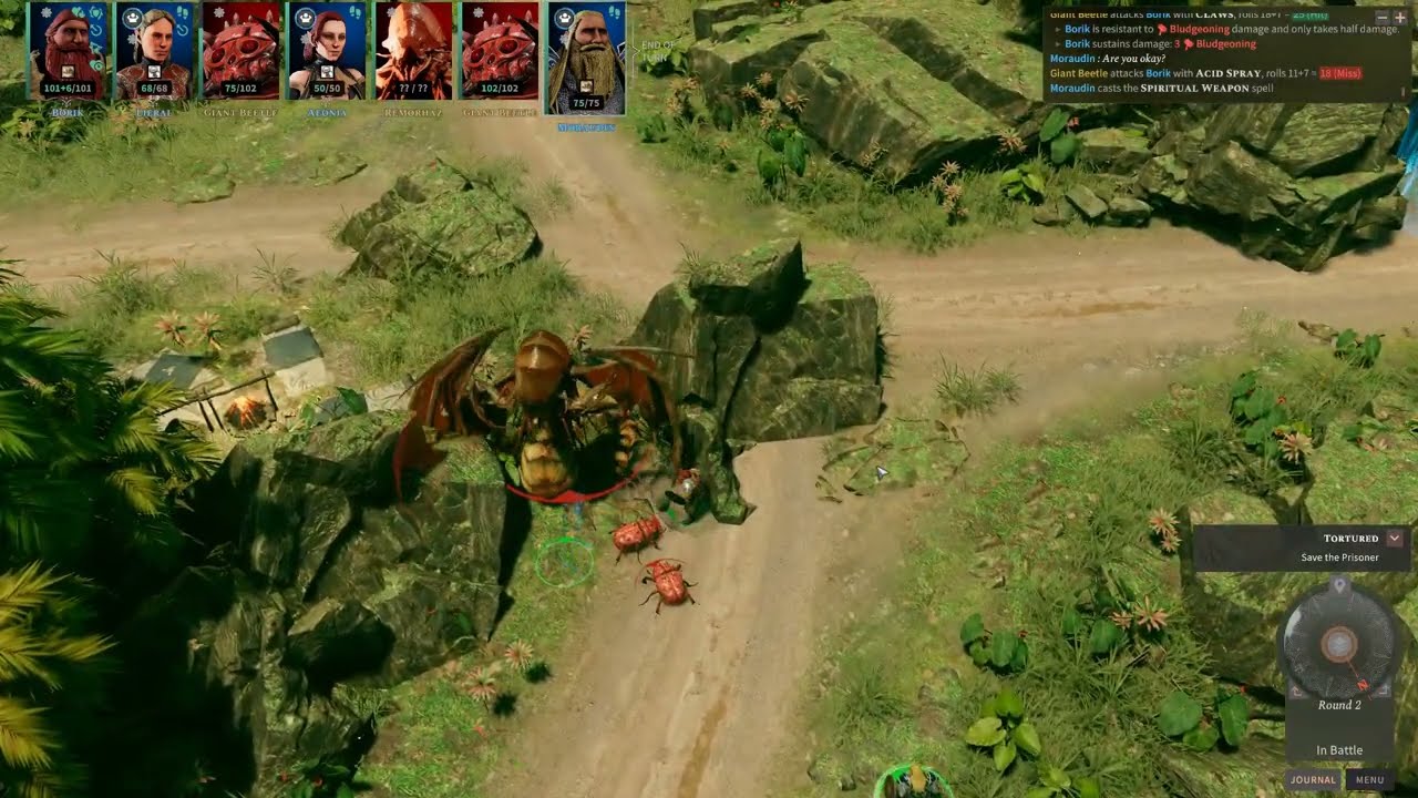 Solasta: Lost Valley DLC | Cataclysm Difficulty | Multiplayer | 17. Remorhaz battle & Escort quest