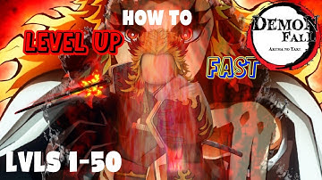 (UPDATED) Fastest way to level up in ROBLOX DEMON FALL (New roblox demon slayer game)