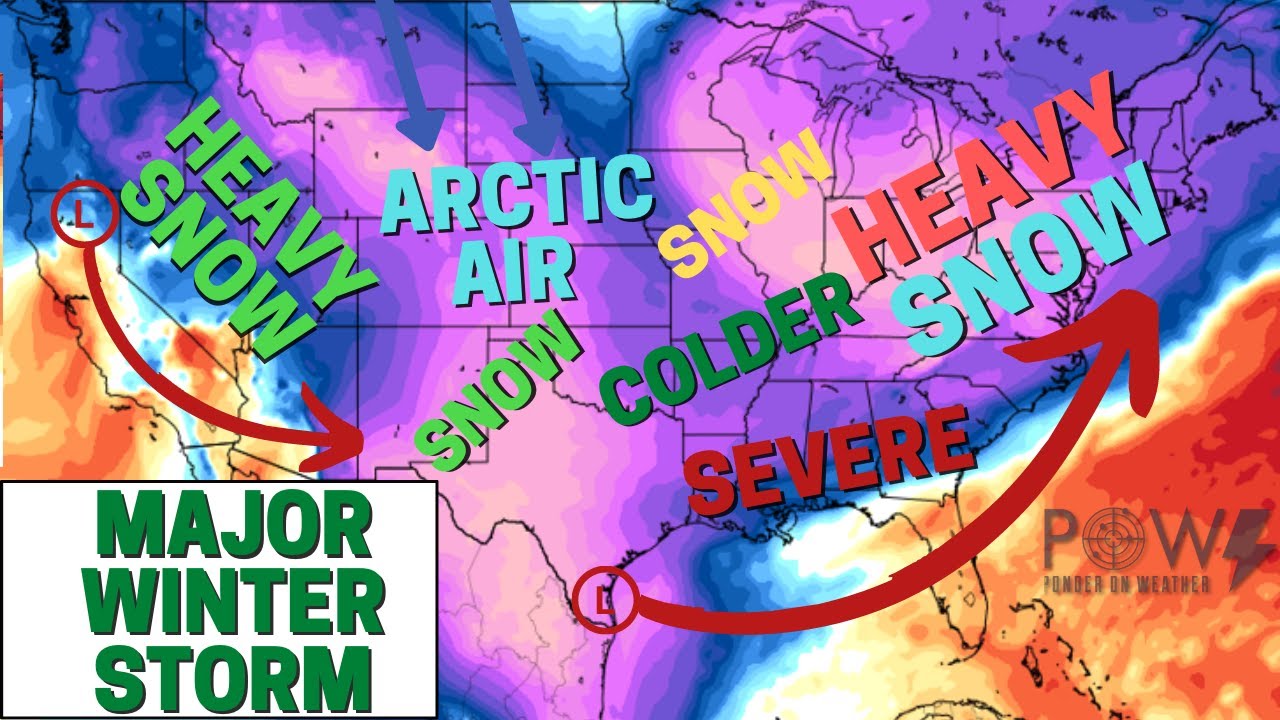 Major Winter Storm! Heavy Snow & Severe Weather Mid March! POW