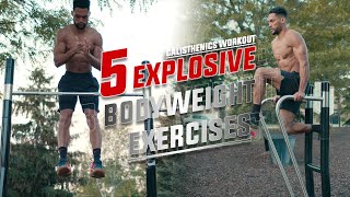 Celebrity Explosive Bodyweight Park Workout | Plyo Clap Muscle Ups Profile