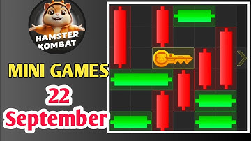 22 September Mini Game Key 100% Solved | Hamster kombat Puzzle For Today 22 September