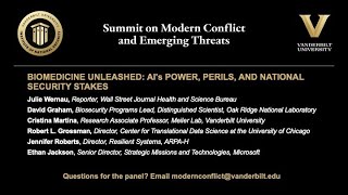 Panel: Biomedicine Unleashed: AI’s Power, Perils, and National Security Stakes