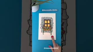 DIY “Summer Window” interactive light-up card.