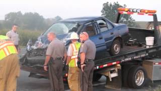 Scene of crash in West Lampeter Township