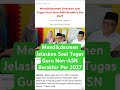 Mendikdasmen Jelaskan Soal Tugas Guru Non-ASN Berakhir Per 2027