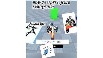 I Made a WORKING CLICKER SIMULATOR in Roblox STUIDO LITE ! 