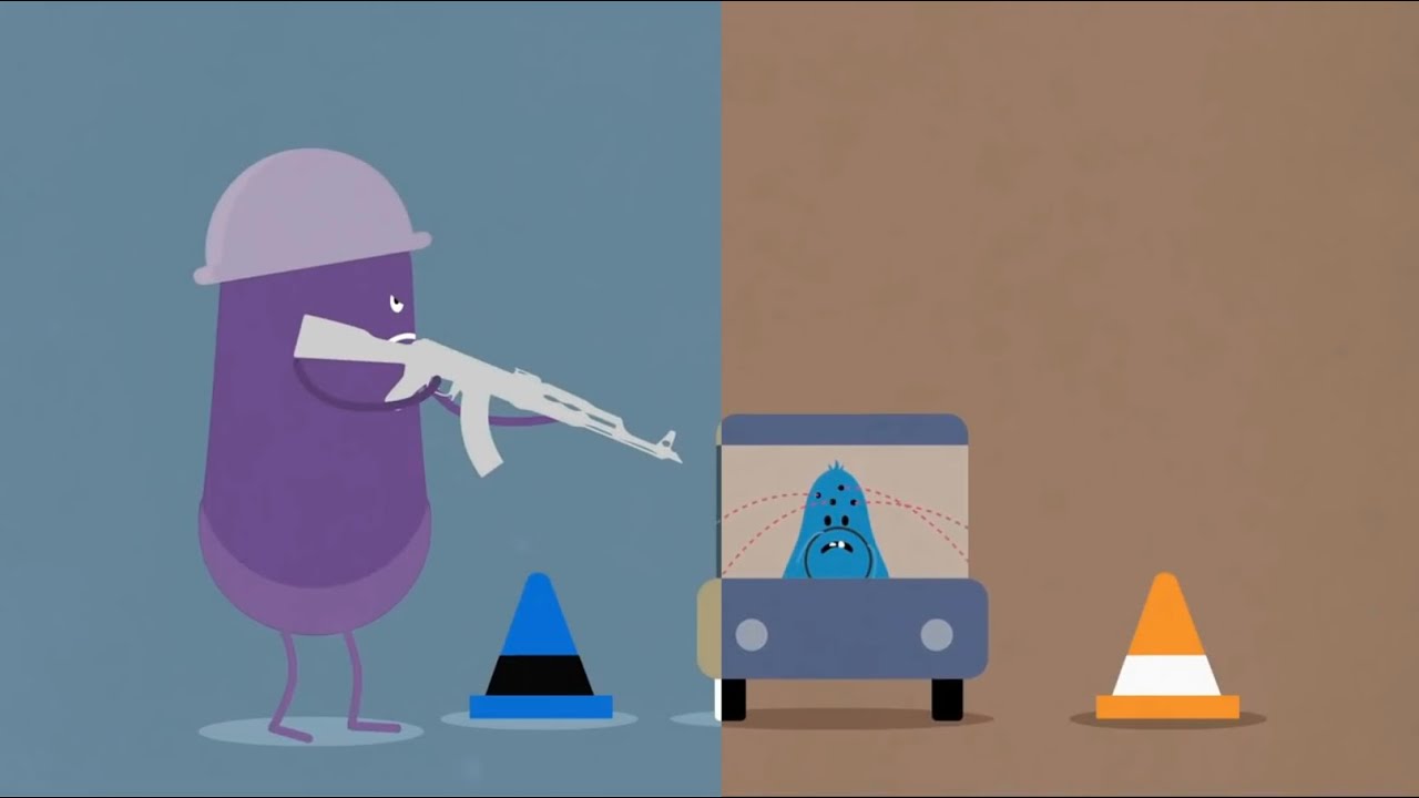 dumb ways to die viver en caracas split color video normal and reversed