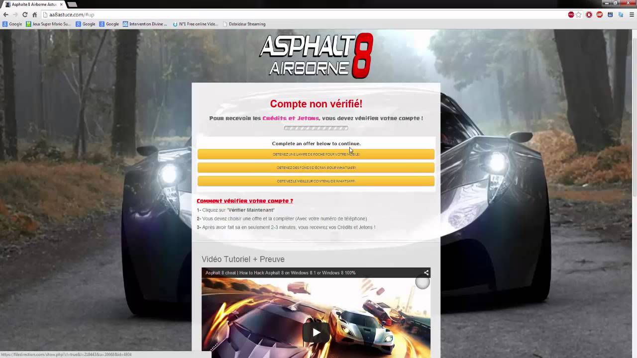 Argent, Jetons et voiture gratuite sur Asphalt 8 Tuto en français - YouTube