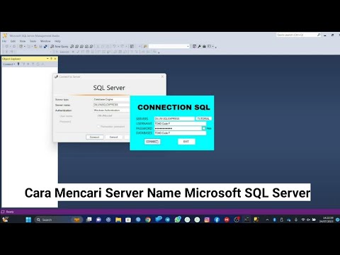 Cara Mencari Server Name Microsoft SQL Server. #tutorialcashiercodef.exe #tutorialkasircodef.exe