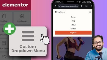 Elementor - SMOOTH aangepast dropdownmenu