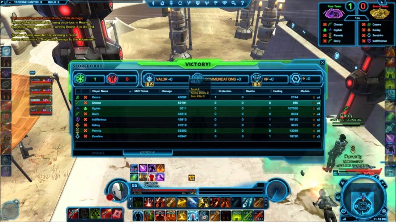 SWTOR 2.8 Ridiculous Warzones 1 of 2 : Autoattack Only