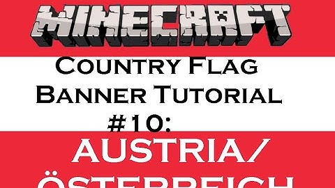 Minecraft Country Flag/Banner Tutorial #10: Austria